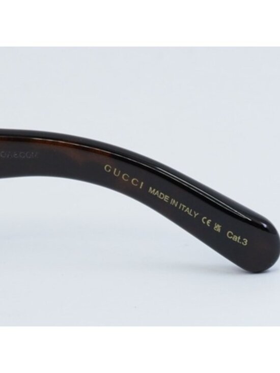 Gucci GG1403S 002 Women Sunglasses Havana Rectangle Frame, Brown Lenses main image 6